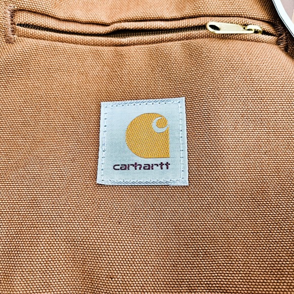 Vtg Carhartt Detroit J01 Canvas Duck Jacket 48 Reg Blanket Lining Brown New NWT - Picture 4 of 12